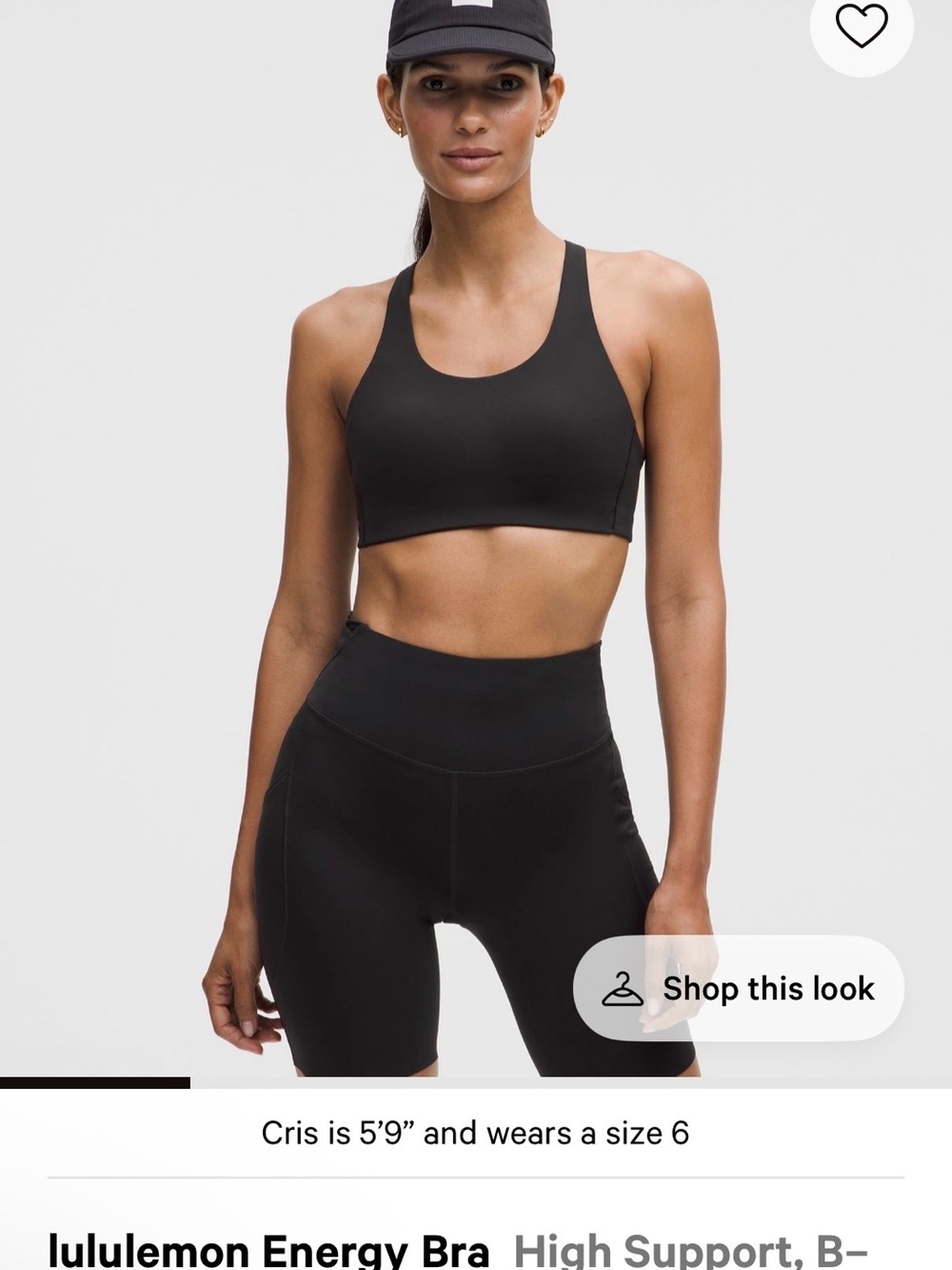 lululemon athletica Energy High-Support Sports Bra — Black